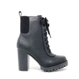 ⚡FINAL SALE! Black Lug Sole Combat Boots